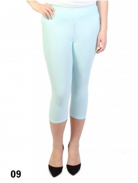 Plus Size Basic Stretchy Capri Leggings